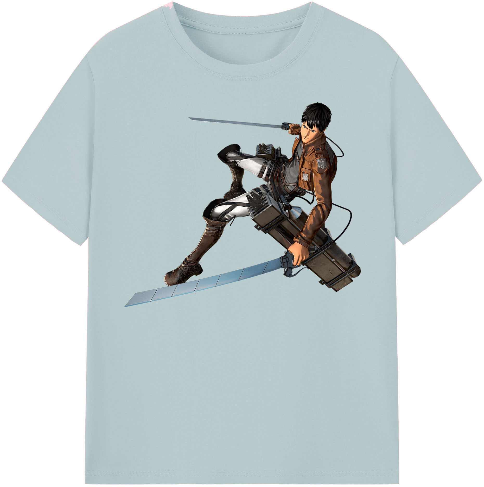 （画像用） 進撃の巨人 ベルトルト・フーバー Attack on Titan Bertholdt Hoover 綿100％半袖Tシャツ（フロントプリント）